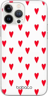 Etui do Apple IPHONE 11 PRO Serduszka 004 Babaco Nadruk częściowy Przeźroczysty - Etui i futerały do telefonów - miniaturka - grafika 1
