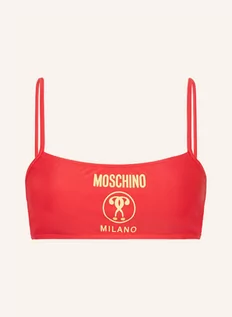 Stroje kąpielowe - Moschino Góra Od Bikini Bustier rot - grafika 1