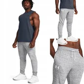 Dresy męskie - Spodnie Dresowe Bawełniane Męskie Under Armour Jogger 1380843 R. Xxl - miniaturka - grafika 1