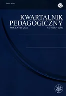 Czasopisma - Kwartalnik Pedagogiczny 42662022 - miniaturka - grafika 1
