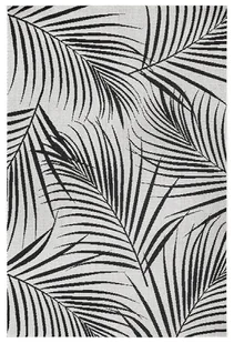 Czarno-szary dywan odpowiedni na zewnątrz Ragami Flora, 160x230 cm - Dywany zewnętrzne - miniaturka - grafika 1