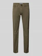 Spodnie męskie - Chinosy o kroju tapered fit z 5 kieszeniami model ‘Lyon’ - miniaturka - grafika 1