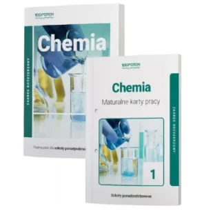 Chemia 1. Podręcznik i maturalne karty pracy. Szkoły ponadpodstawowe. Zakres rozszerzony - Podręczniki do technikum - miniaturka - grafika 1