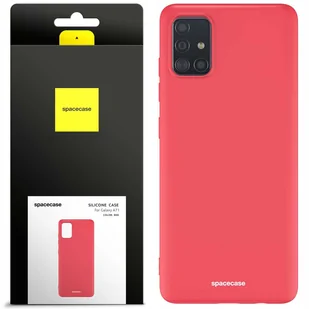 Spacecase Etui Silicone Case Galaxy A71 red - Etui i futerały do telefonów - miniaturka - grafika 1