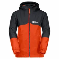 Moda i Uroda OUTLET - Chłopięca kurtka zimowa Jack Wolfskin ICELAND 3IN1 JACKET B wild brier - 92 - miniaturka - grafika 1