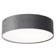 Oprawy, klosze i abażury - QAZQA Nowoczesna lampa sufitowa szara 40 cm ze złotym wnętrzem - Drum - miniaturka - grafika 1