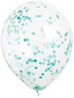 Balony i akcesoria - Balony przezroczyste z konfetti w środku - 30 cm - 6 szt. - miniaturka - grafika 1