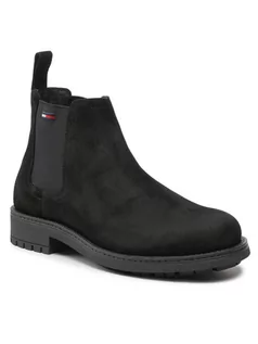 Sztyblety męskie - Tommy Jeans Sztyblety Classic Tommy Jeans Chelsea Boot EM0EM01056 Czarny - grafika 1