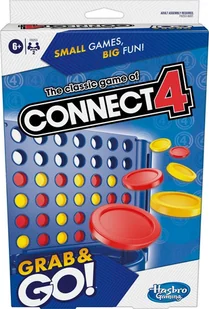 Hasbro Travel game Connect 4 Grab&Go - Zabawki zręcznościowe - miniaturka - grafika 1
