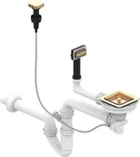 Syfony - Syfon ALVEUS MONARCH SYFON POP-UP ODPŁYW KWADRAT PRZELEW HALB RAMKA BLASZKA brąz PVD (1144857) - miniaturka - grafika 1