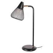 Lampy stojące - Rabalux Fanny 3181 lampa stołowa lampka 1x25W E14 czarna/złota - miniaturka - grafika 1