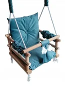 Place zabaw - Huśtawka 3W1 Dla Dzieci Dom Ogród Pokój Turkusowy - miniaturka - grafika 1