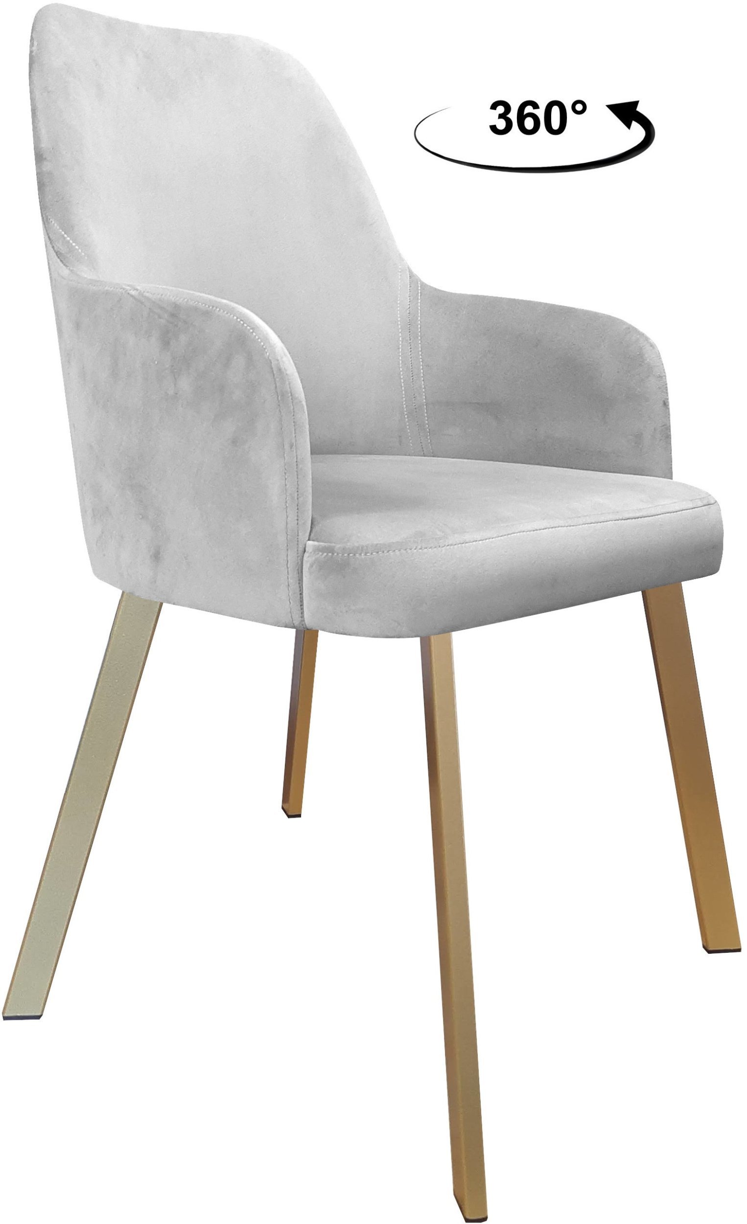 Krzesło obrotowe WESTA noga Profil złota MG39