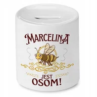 Skarbonki - Skarbonka Dla Marceliny na Urodziny na Prezent z Nadrukiem ze Zdjęciem + Opakowanie na prezent (wzór 02) - miniaturka - grafika 1