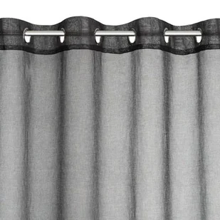 Firana gotowa EUROFIRANY Carli 140 x 250 cm Czarny - Firany - miniaturka - grafika 1