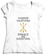 Gadżety dla niej i dla niego - KOSZULKA Wiedźmin DAMSKA CHĘDOŻ WSZYSTKO ZOSTAŃ SCOIA''TAEL - miniaturka - grafika 1