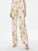 Spodnie damskie - Calvin Klein Spodnie materiałowe K20K206884 Beżowy Regular Fit - miniaturka - grafika 1