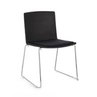 Krzesła - Zestaw 6 krzeseł do jadalni ze stali czarnej i polipropylenu - miniaturka - grafika 1