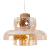 Lampy sufitowe - Wisząca lampa kopułowa SIGNATURE P0603 Maxlight LED 8W 3000K mosiądz przezroczysty - miniaturka - grafika 1