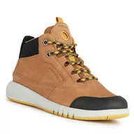 Buty dla chłopców - Kozaki Geox J Aeranter Boy Abx J04CYA 0CL11 C6F2G D Brown/Dk Yellow - miniaturka - grafika 1