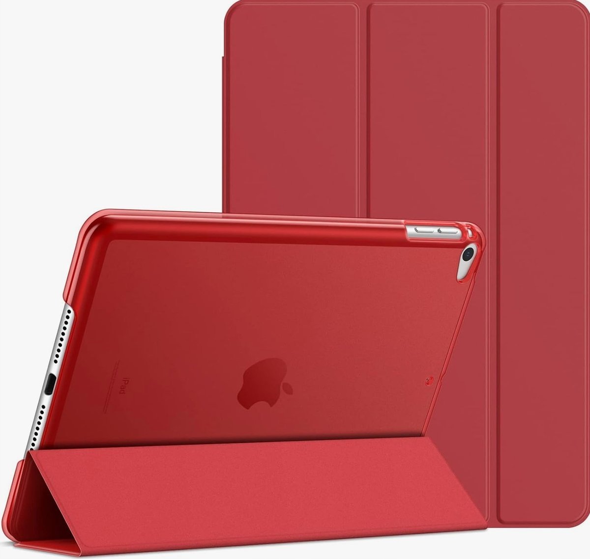 JETech Etui dla iPad Mini 5 (5. Generacja Model 2019), Mądre Zabezpieczenie Automatyczne Budzenie/Usypianie (Czerwony)