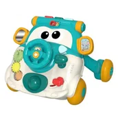 Chodziki - CHODZIK PCHACZ Interaktywny dla Dzieci z Panelami Zabawkowymi zielony +12 m - miniaturka - grafika 1