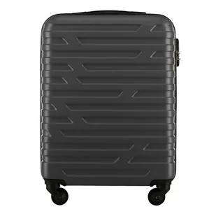 Walizka kabinowa z ABS-u w geometryczny deseń - Walizki - miniaturka - grafika 1