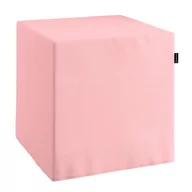 Pufy i podnóżki - Pufa kostka, pudrowy róż, 40 × 40 × 40 cm, Loneta - miniaturka - grafika 1