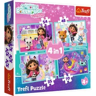 Puzzle - Puzzle, Trefl, 4w1, Wielka przygoda Gabby, 35-48-54-70 el. - miniaturka - grafika 1