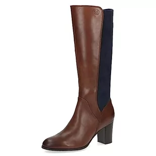 Caprice Damskie 9-25519-41 kozaki na obcasie, Cognac Ocean, 40.5 EU - Kozaki damskie - miniaturka - grafika 1