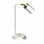 Lampy stojące - Milagro Lampka nocna JOKER WHITE/GOLD 1xGU10 MLP7536 - miniaturka - grafika 1