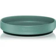 Miseczki i talerzyki dla dzieci - Petite&Mars Take&Match Silicone Plate talerz z przyssawką Misty Green 6 m+ 1 szt. - miniaturka - grafika 1