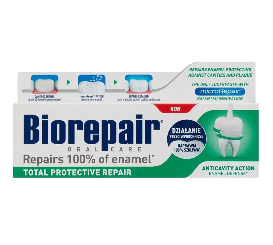 Biorepair BIOREPAIR Pełna ochrona - Pasta do zębów z cząsteczkami Microrepair naprawiająca powierzchnię szkliwa 75ml