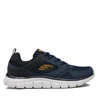 Sneakersy męskie - Sneakersy Skechers Syntac 232398/NVY Granatowy - miniaturka - grafika 1