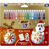 Przybory szkolne - Flamastry Kid Couleur 18 kolorów Christmas BIC - miniaturka - grafika 1