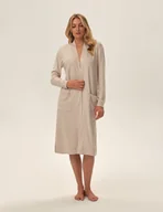 Bielizna nocna - Szlafrok Joyland - pszeniczny L/XL - miniaturka - grafika 1