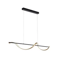 Lampy sufitowe - Paul Neuhaus Inteligentna lampa wisząca ciemnoszara ze złotem  z diodą LED ściemnianą w stopniach Kelvina - Marianne - miniaturka - grafika 1