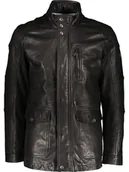 Kurtki męskie - Bugatti Skórzana kurtka w kolorze czarnym - miniaturka - grafika 1