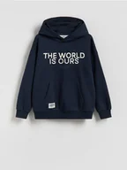 Bluzy dla chłopców - Reserved - Bluza z kapturem - granatowy - miniaturka - grafika 1