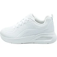 Buty trekkingowe damskie - Skechers Bobs, Biały - miniaturka - grafika 1