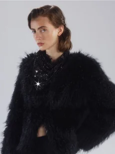 Reserved - Chusta ze strassem - czarny - Czapki damskie - miniaturka - grafika 1