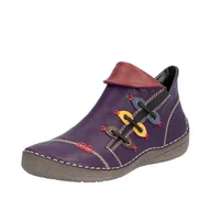Botki damskie - Rieker Damskie botki 72581, różowe, rozmiar 40 EU, Rosa, 40 EU - miniaturka - grafika 1