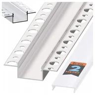 Akcesoria do oświetlenia - Profil Led aluminiowy do płyt Gk gipsowych wpuszczany 2m regips szeroki - miniaturka - grafika 1