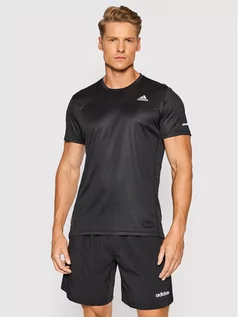 Koszulki sportowe męskie - Adidas Koszulka techniczna Run It FL6972 Czarny Regular Fit - grafika 1