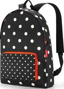 Plecaki - Plecak Mini Maxi Rucksack w kropki czarno-czerwony - miniaturka - grafika 1