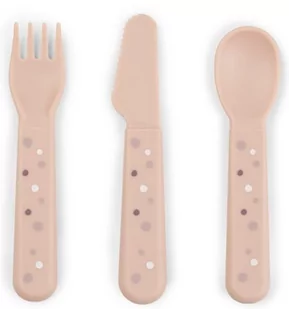 Sztućce Dla Dzieci Foodie Happy Dots Powder Done By Deer - Sztućce dla dzieci - miniaturka - grafika 1