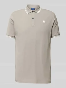 Koszulka polo o kroju slim fit z przedłużonym tyłem model ‘Dunda’ - Koszulki męskie - miniaturka - grafika 1