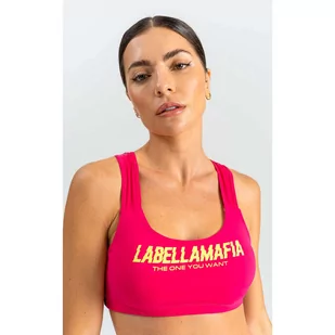 Biustonosz sportowy LABELLAMAFIA SPORTS BRA MOVEMENT PINK - Bielizna sportowa damska - miniaturka - grafika 1