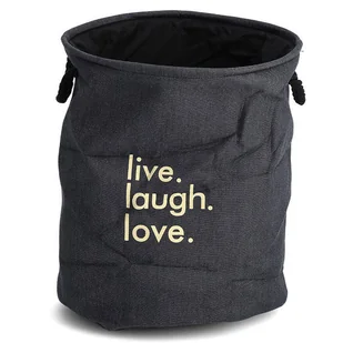 Kosz na pranie DENIM, okrągły, 60 L - Kosze na bieliznę - miniaturka - grafika 1