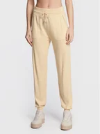Dresy damskie - United Colors Of Benetton Spodnie dresowe 113CDF004 Beżowy Relaxed Fit - miniaturka - grafika 1